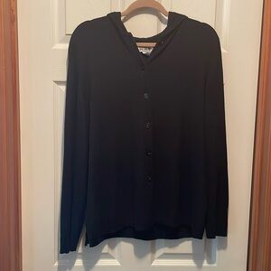 Chico’s Design , hoody button down sweater, women’s size 3